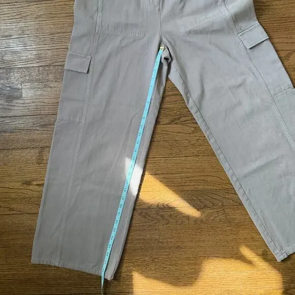 Eileen Fisher Organic Cotton Wide Leg Cargo Pant Size Medium NWT - Picture 7 of 10